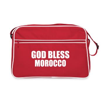 God bless morocco maroc - Sac Retro - rouge/blanc - Devant