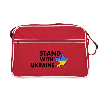 stand with ukraine - Retro Bag - red/white - Front