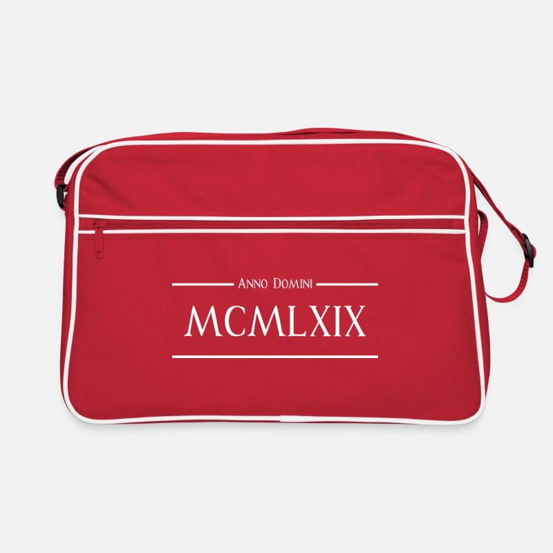 1969 Anno Domini MCMLXIX - Retro Tasche - Rot/Weiß