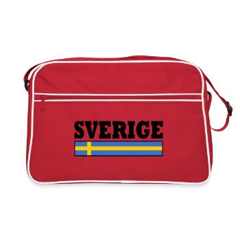 Suède - Sac Retro - rouge/blanc - Devant