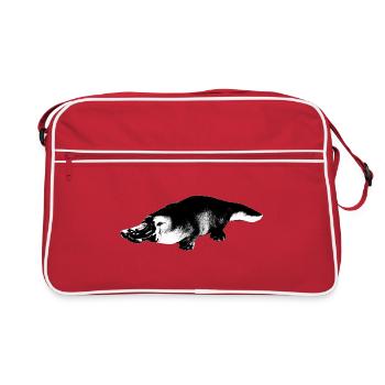 Ornithorynque - Sac Retro - rouge/blanc - Devant
