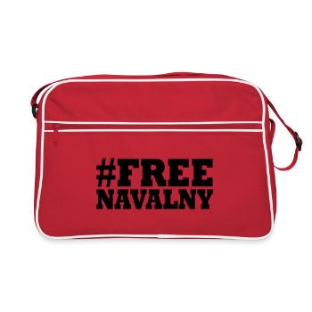 free Navalny - Retro Tasche - Rot/Weiß - Vorne