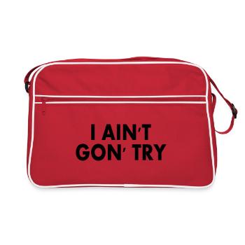 i aint gon try - Sac Retro - rouge/blanc - Devant