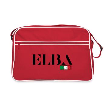 ELBA ITALIA ITALY TRAVEL HOLIDAY ISLAND (b) - Retro Bag - red/white - Front