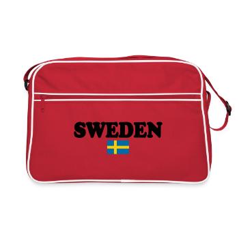 Suède - Sac Retro - rouge/blanc - Devant