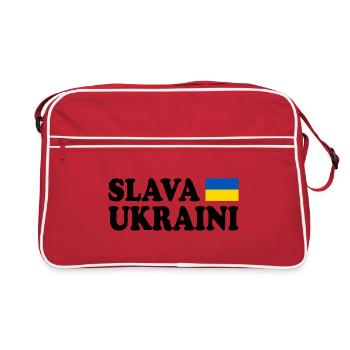 Slava ukraini ukraine - Sac Retro - rouge/blanc - Devant