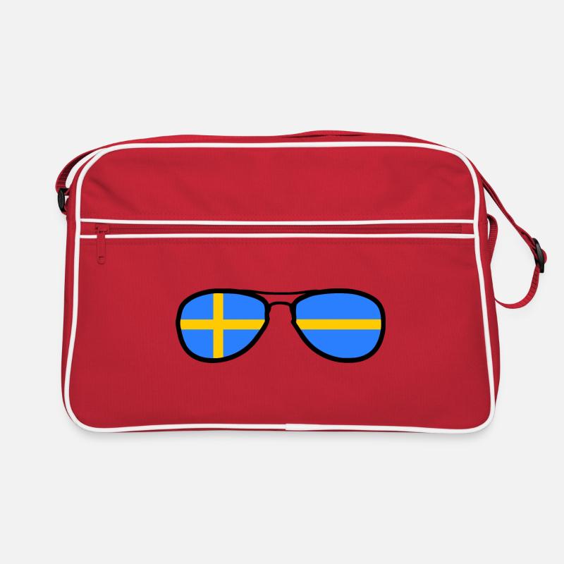 Lunettes - Drapeau Suède Sac Retro