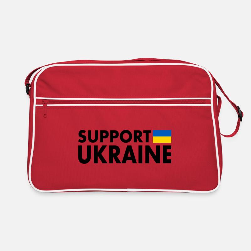 Support ukraine Retro Tasche