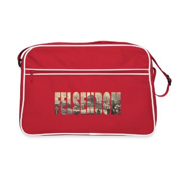 Dôme du Rocher à l'époque ottomane - Sac Retro - rouge/blanc - Devant