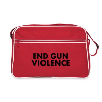 END GUN VIOLENCE - Sac Retro - rouge/blanc - Devant