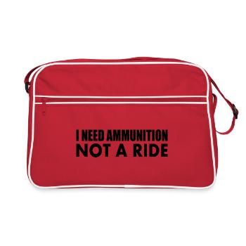 I need ammunition not a ride - Sac Retro - rouge/blanc - Devant