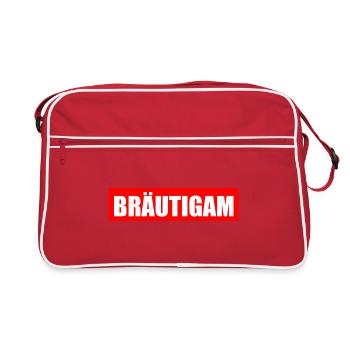 bräutigam - Retro Tasche - Rot/Weiß - Vorne