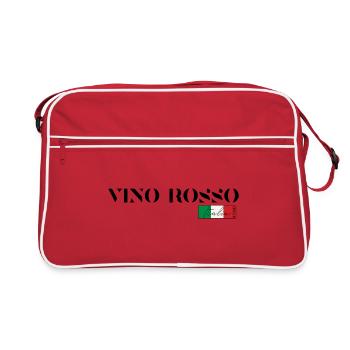 VINO ROSSO Italia VIN ROUGE ITALIE VACANCES (b) - Sac Retro - rouge/blanc - Devant