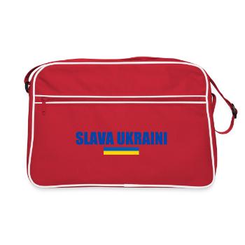 Slava ukraini - Retro Tasche - Rot/Weiß - Vorne