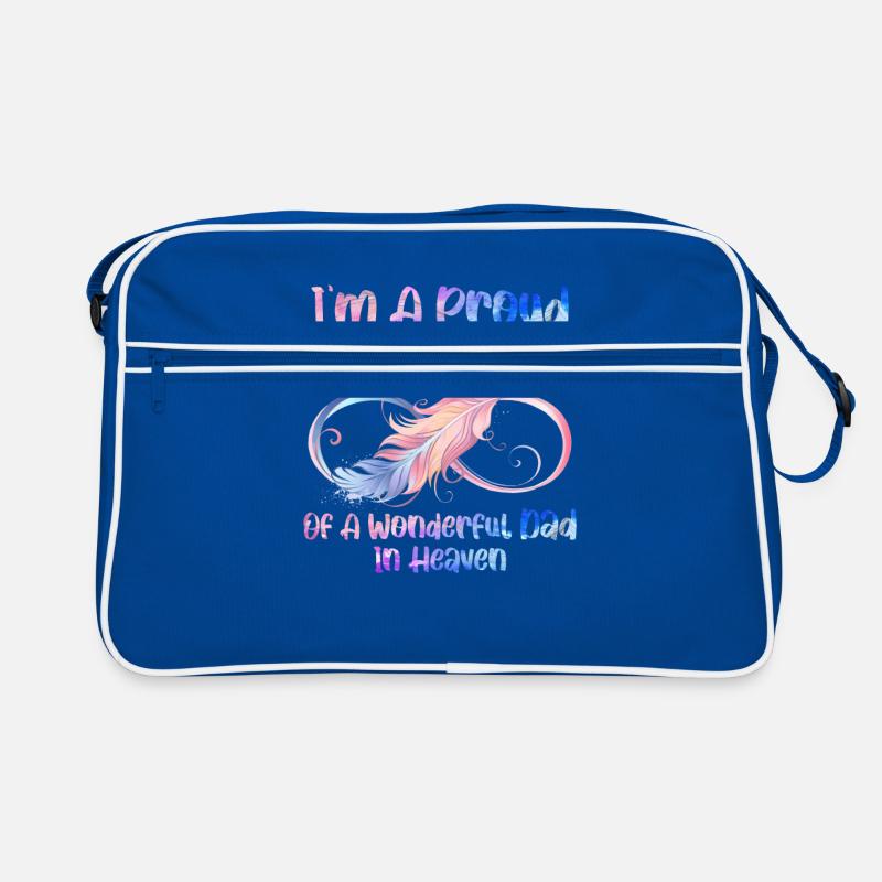 Ich bin eine stolze Tochter eines wunderbaren Vaters im Himmel Retro Tasche