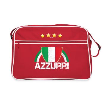 Funny Italia Football Football Drapeau italien 2021 - Sac Retro - rouge/blanc - Devant