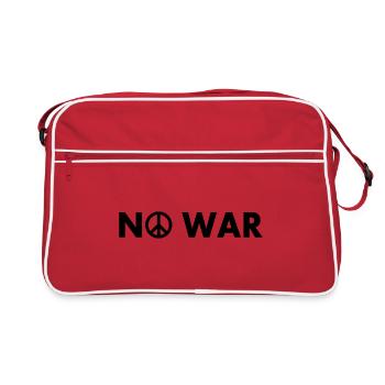 No war - Retro Bag - red/white - Front