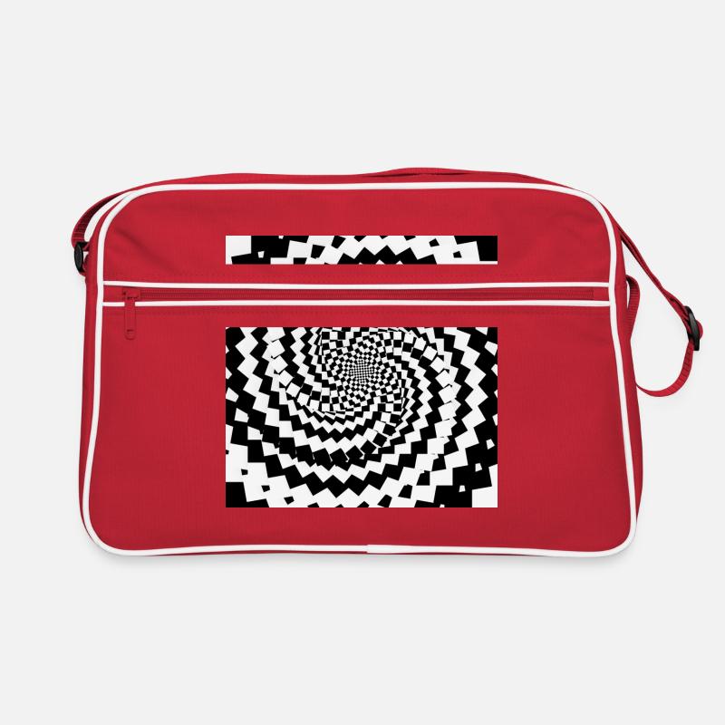 Arabesques33 - Retro Tasche - Rot/Weiß