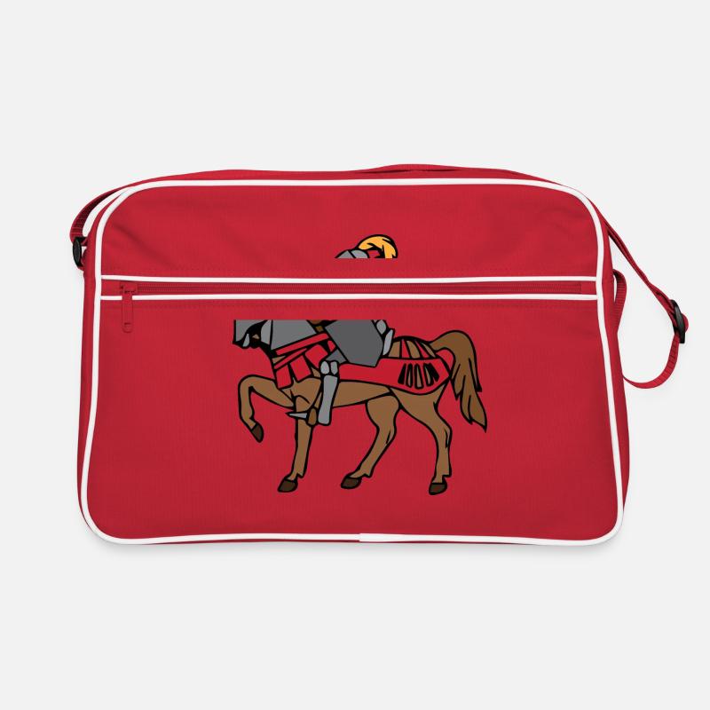 Chevalier à cheval 3 622 - Sac Retro - rouge/blanc
