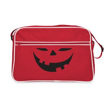 Citrouille d’Halloween - Sac Retro - rouge/blanc - Devant
