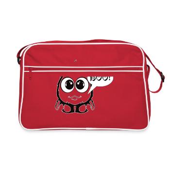 petit monstre mignon - Sac Retro - rouge/blanc - Devant