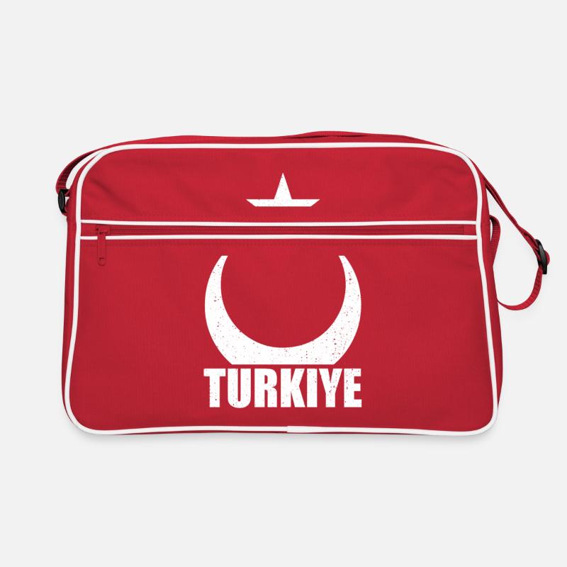 Türkei - Retro Tasche - Rot/Weiß
