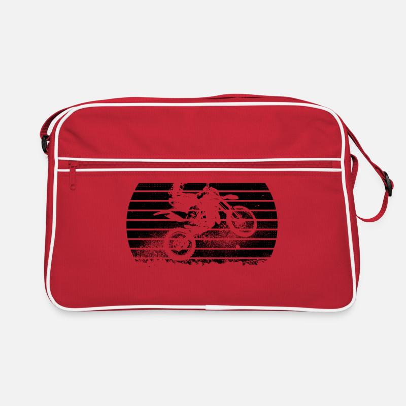 Motocross Retro Sunset Motorradfahrer Biker Enduro Retro Tasche