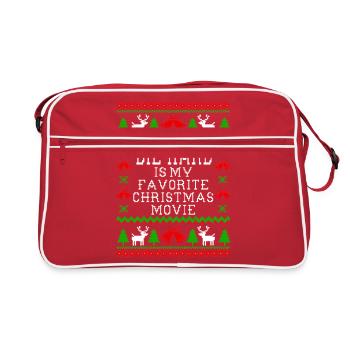 Die Hard Is My Favorite Movie - Retro Bag - red/white - Front