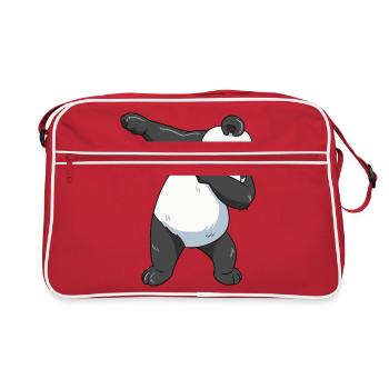 Dabbing Panda - Sac Retro - rouge/blanc - Devant