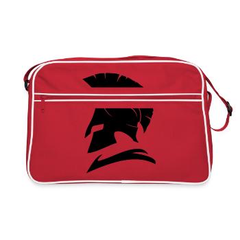 Casque spartiates - Sac Retro - rouge/blanc - Devant