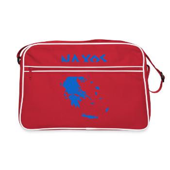 Naxos Greece - Retro Bag - red/white - Front