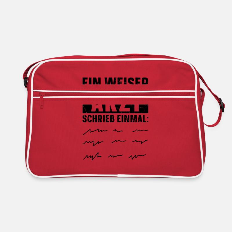 Ein Weiser Arzt Schrieb Einmal Doktor Krankenhaus Retro Tasche