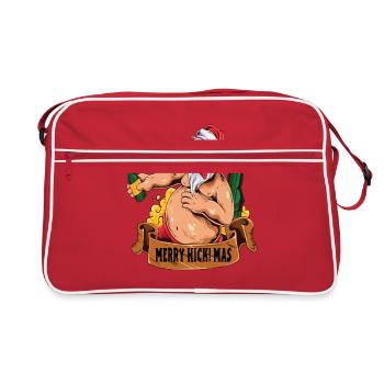 Merry Hick Mas Funny Christmas Outfit - Retro Bag - red/white - Front