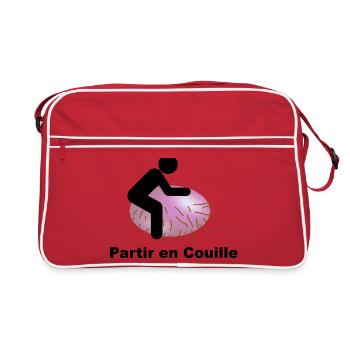 Partir En Couille - Sac Retro - rouge/blanc - Devant