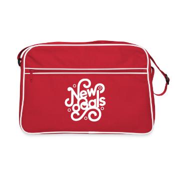 Design New goals / New goals / Typo - Retro Bag - red/white - Front