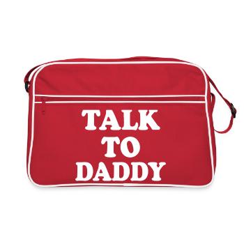 Talk to daddy - Sac Retro - rouge/blanc - Devant