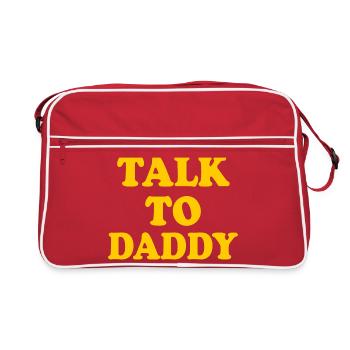 Talk to daddy - Sac Retro - rouge/blanc - Devant
