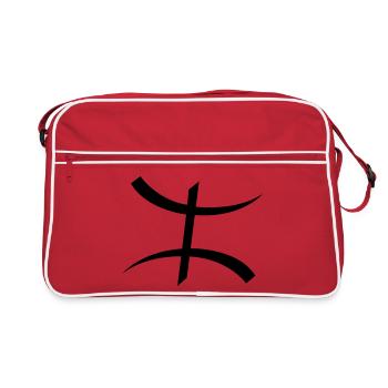 Symbole Kabyle par Helfspawn - Sac Retro - rouge/blanc - Devant