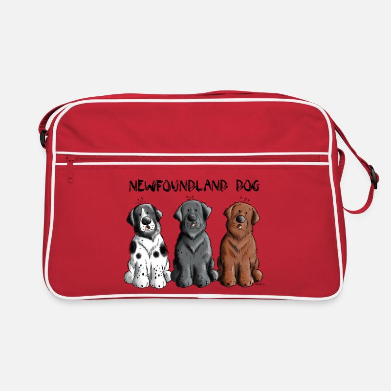 Newfoundland Dog Team Retro Bag