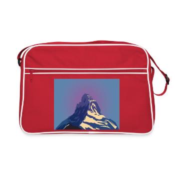 Cervin Suisse Montagne - Sac Retro - rouge/blanc - Devant