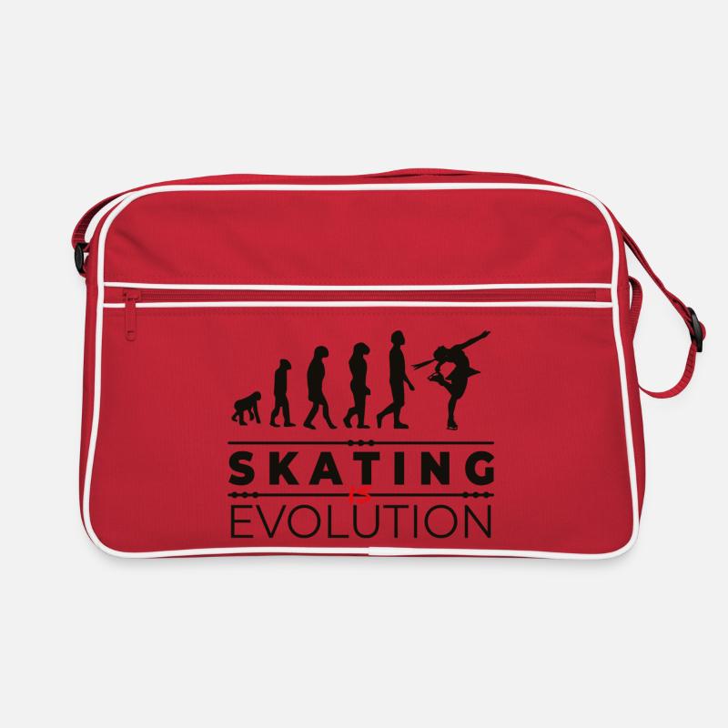 Skating is evolution - Message Humor Parodie Retro Tasche