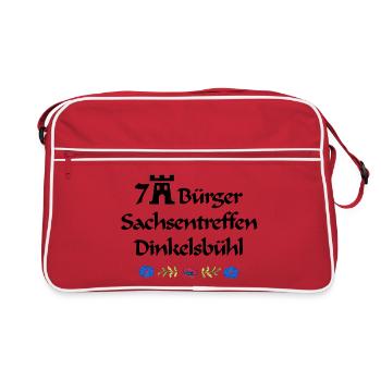 Siebenbürger Sachsentreffen Dinkelsbühl Design - Retro Tasche - Rot/Weiß - Vorne