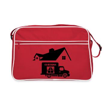 truck delivery sun protection at home - Retro Bag - red/white - Front