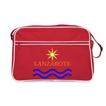 LANZAROTE-Iles Canaries-Espagne - Sac Retro - rouge/blanc - Devant