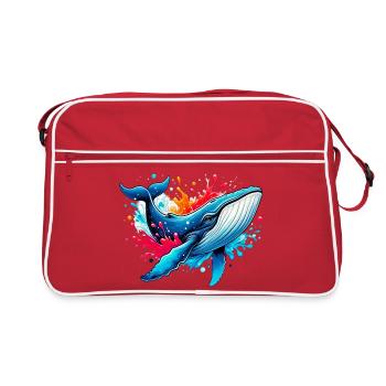 Baleine - Sac Retro - rouge/blanc - Devant