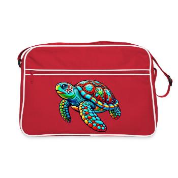 Turtle - Retro Bag - red/white - Front