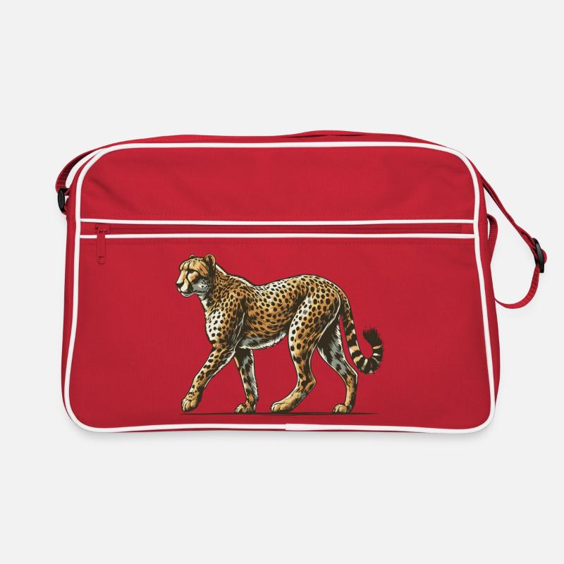 Gepard - Retro Tasche - Rot/Weiß