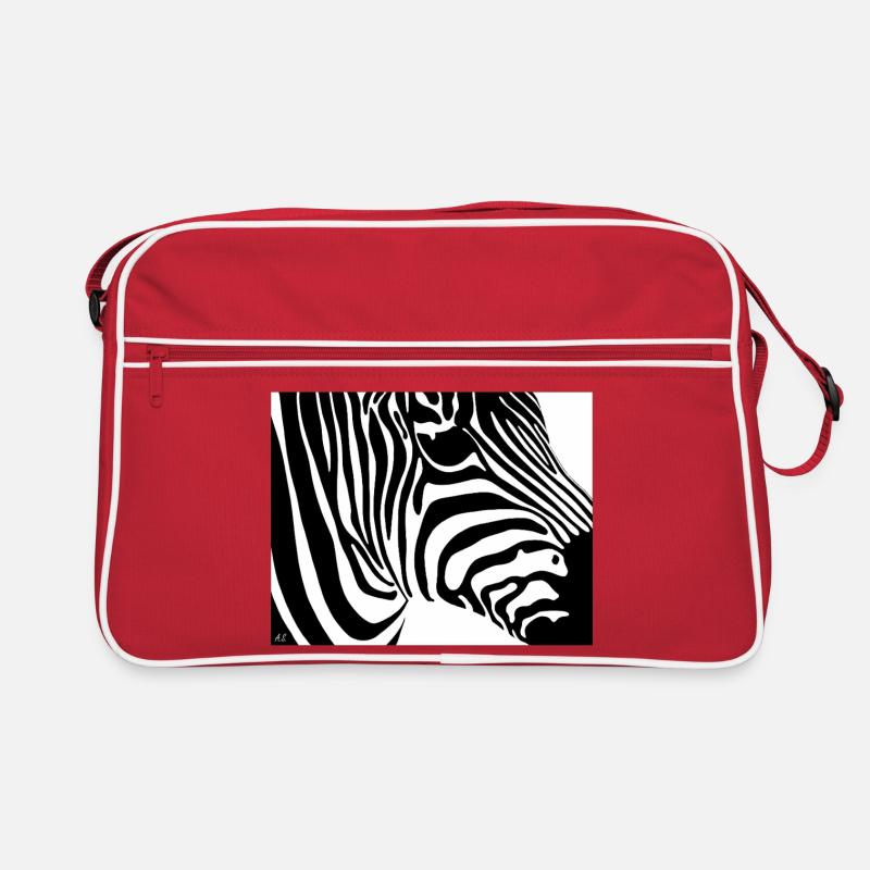 Zebra print: Contrast stripes Retro Bag