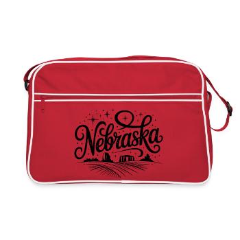 Nebraska - Souvenir USA State Design - Retro Bag - red/white - Front
