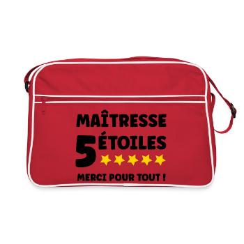 Maîtresse - Sac Retro - rouge/blanc - Devant